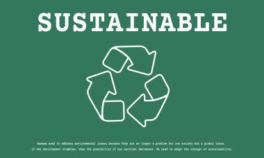 Şablon sürdürülebilir konsepti ile