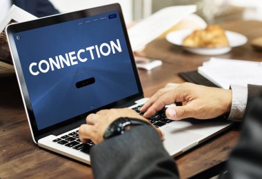 klavyede yazarak işadamı