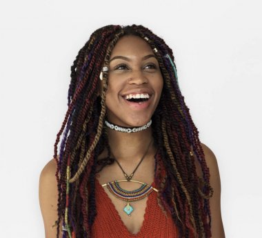 Afrikalı kadın portre stüdyo