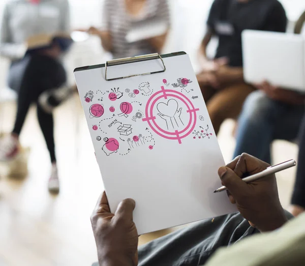 People at meeting presentation — Stock Photo, Image