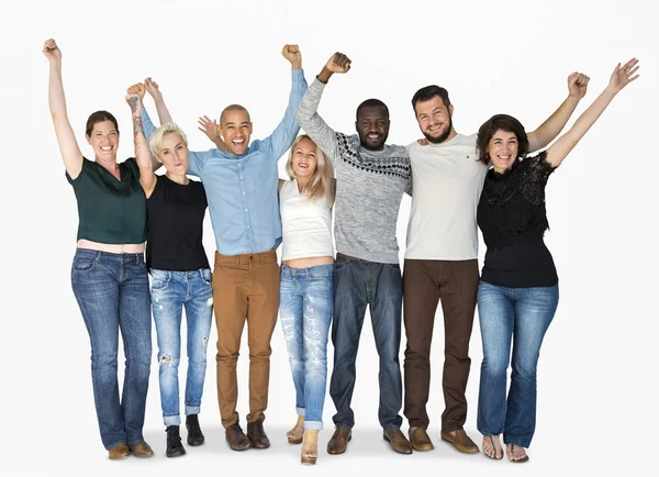 Menschen stehen Schlange — Stockfoto