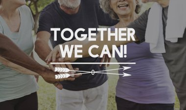 üst düzey insanların ellerini yığını yapma