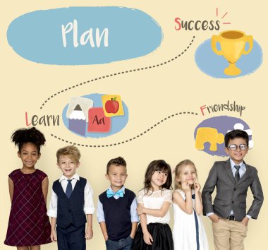 satır içinde duran çocuk