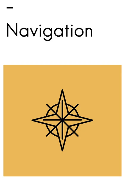 Sablon navigáció koncepció — Stock Fotó