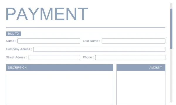 Шаблон с концепцией оплаты — стоковое фото