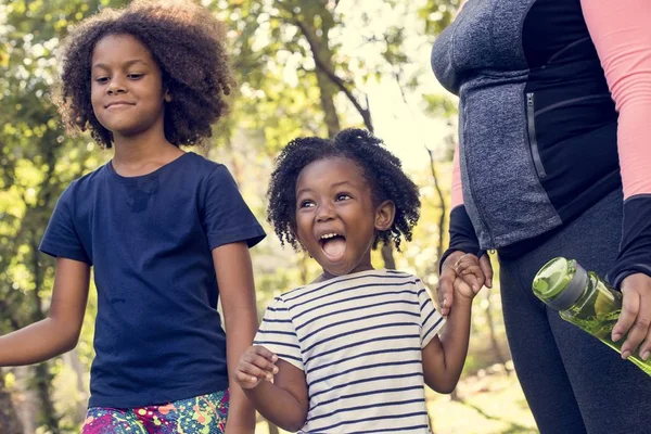 Family spending time in park — Stock Photo, Image