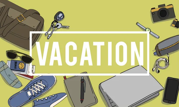 Plantilla con concepto de vacaciones — Foto de Stock