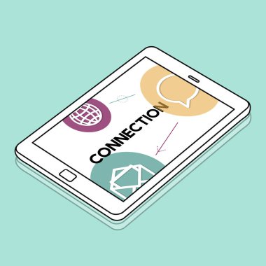 Web tasarım şablonu dijital tablet