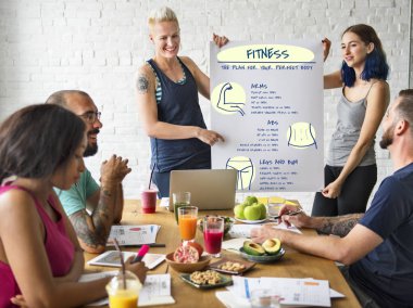 insanların kahvaltı ile Toplantı