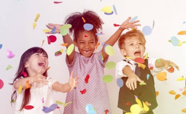  Bir parti kutlama çocuklar 