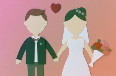 Damat ve gelin Mockup