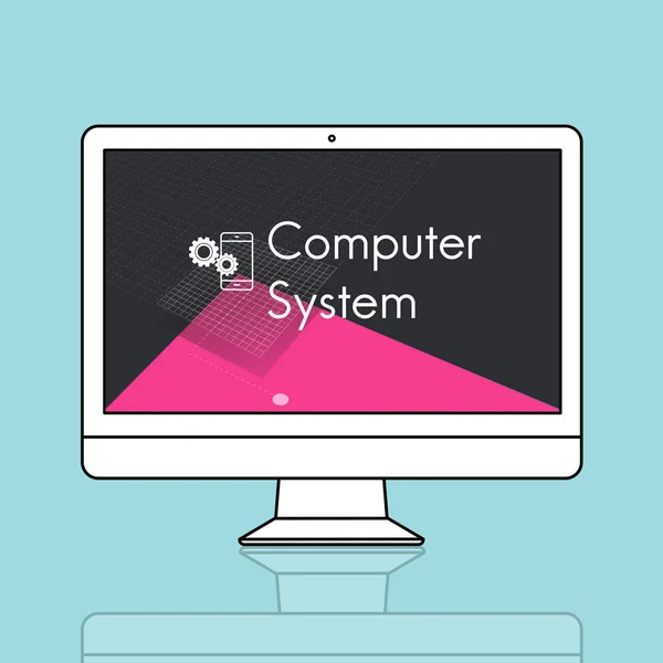 Graphic computer monitor — Stock Photo, Image