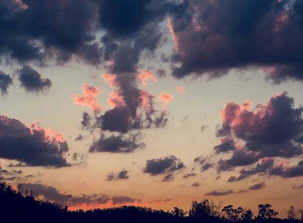 Krásná obloha na sunset — Stock fotografie