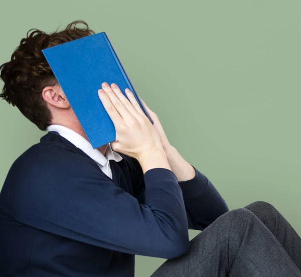 Homem estressado e tentado — Fotografia de Stock