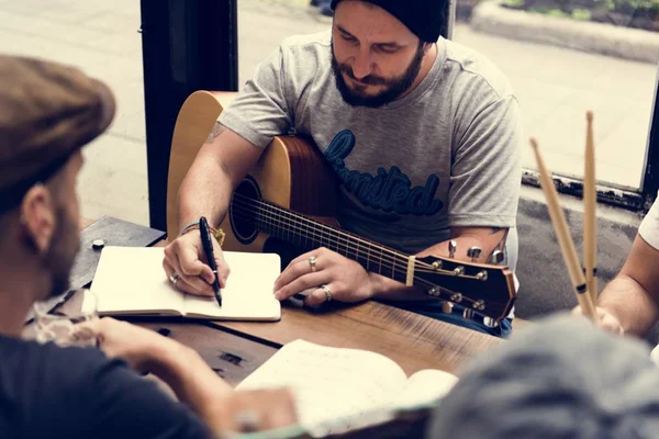 Music Band Rehearsal Together