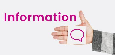 Yapışkan Pad tutan el