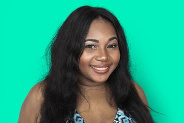 neşeli Afrikalı kadın 