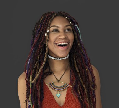 Afrikalı kadın portre stüdyo