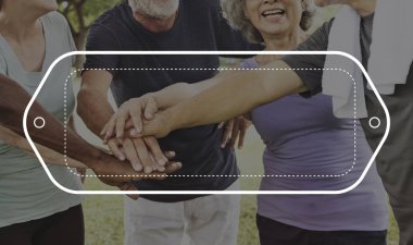 üst düzey insanların ellerini yığını yapma