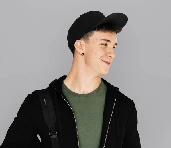 Teenager guy is smiling — Stock Photo, Image