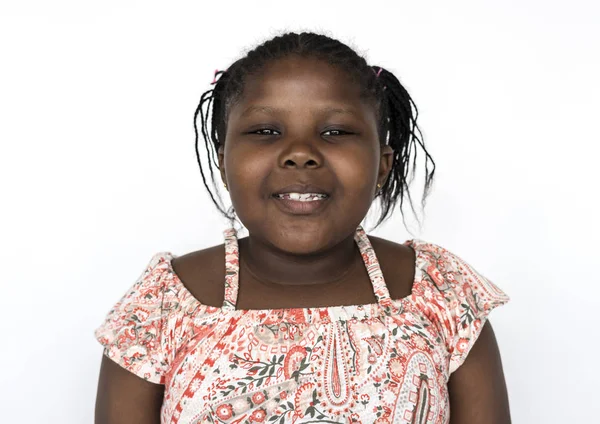 Menina de descendência africana — Fotografia de Stock