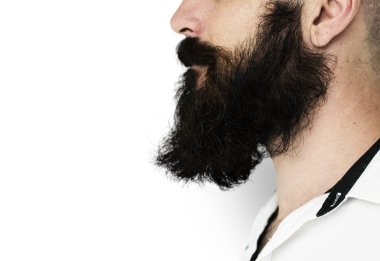 genç adam bıyık ve sakal