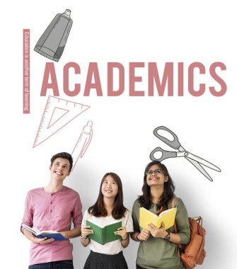  kitap tutan öğrenciler 