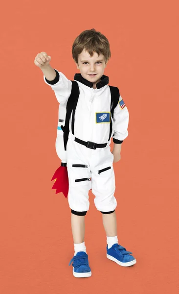 Αγόρι με δουλειά των ονείρων αστροναύτης — Φωτογραφία Αρχείου