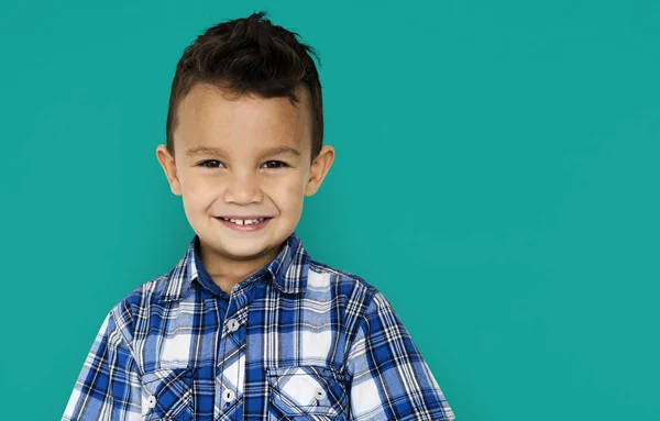 Schattige lachende jongen — Stockfoto