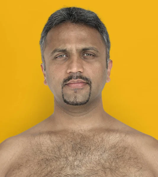 Adult serious man with beard — Stock Photo, Image