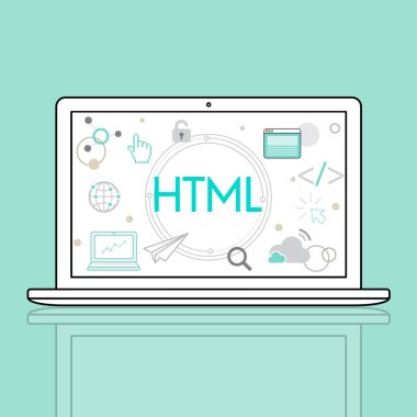 Web tasarım şablonu dizüstü