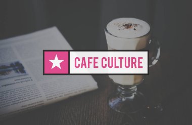 sabah latte kahve ve gazete