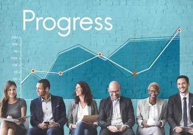 İş adamları satırda