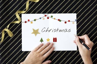 tebrik kartı üzerinde yazma kişi