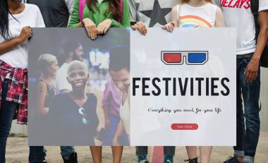 İnsanlar holding afiş