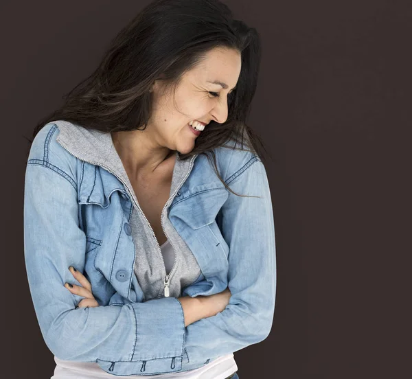 Sonriente joven mujer caucásica —  Fotos de Stock