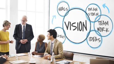 Ofiste çalışan iş ekibi.