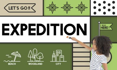 Afrikalı kız boyama duvar