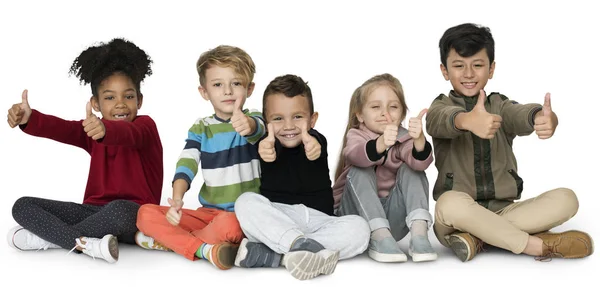 Children Showing Thumbs Up — Stock Photo, Image