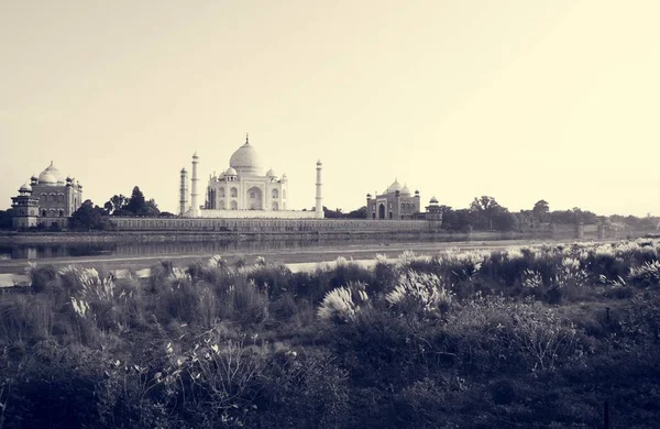 Taj Mahal Famoso Lugar India Fotoset Original — Foto de Stock