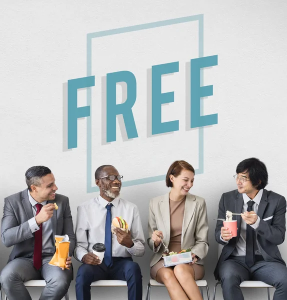 Business Team Eating Lunch — Stock Photo, Image