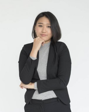 neşeli Asyalı kadın