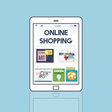 Web tasarım şablonu dijital tablet