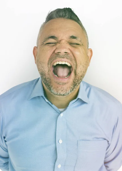 Man with opened mouth — Stock Photo, Image