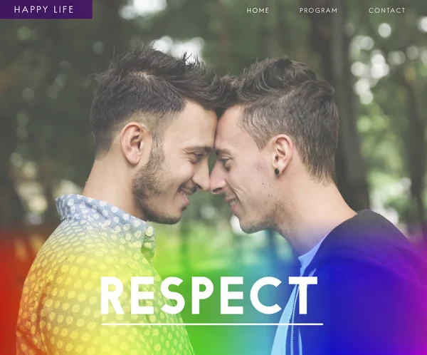 Молодая гомосексуальная пара — стоковое фото