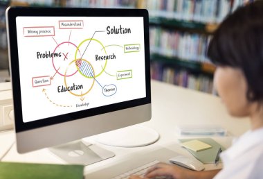 bilgisayar klavye üzerinde tipik kadın