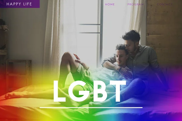 Giovane coppia omosessuale — Foto Stock