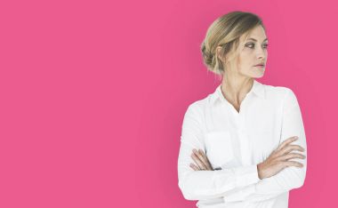 güzel sarışın kadın Studio