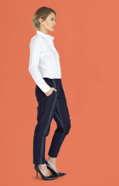 güzel sarışın kadın Studio