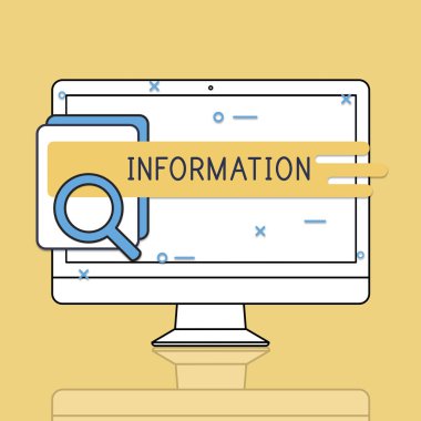 sarı arka plan bilgisayar ekranında